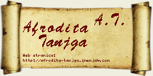 Afrodita Tanjga vizit kartica